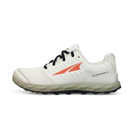 Altra Superior 5 Trail Running Shoes Light Gray/Red Men