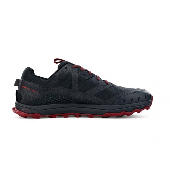 Altra Lone Peak 6 Trail Running Shoes Black/Gray Men