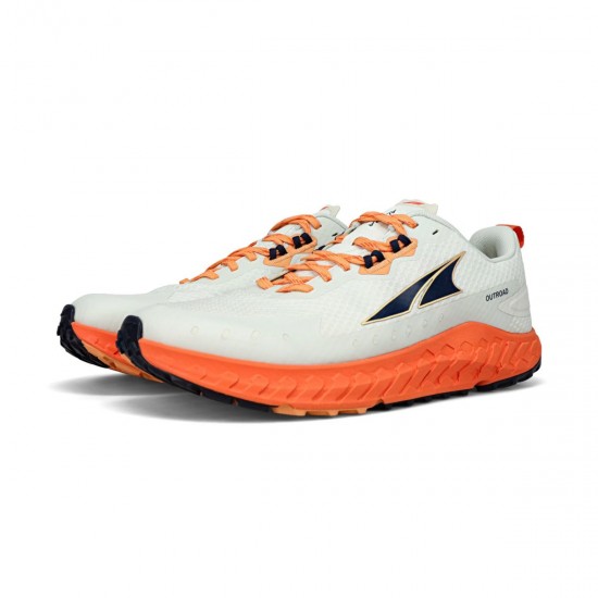 Altra Outroad Road to Trail Running Shoes White/Orange Men
