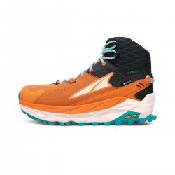 Altra Olympus 5 Hike Mid GTX Hiking Shoes Orange/Gray Women